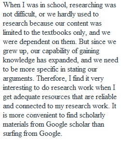 Google, Google Scholar, and Databases